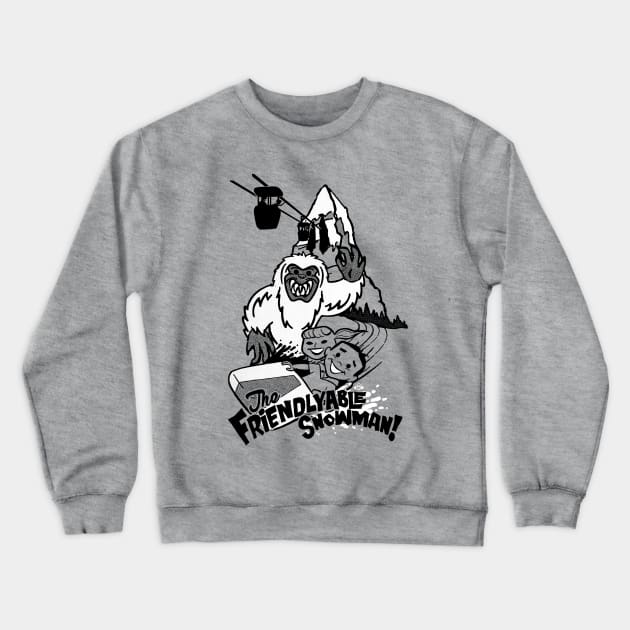 The Friendlyable Snowman Crewneck Sweatshirt by SkprNck